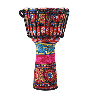 Juego de tambor de mano de 10 pulgadas al por mayor, cámara de acero inoxidable con cabeza de tambor de piel de cabra africana, estilo Bongo Congo para niños y adultos - Product Image 2