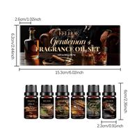 Produits d'aromathérapie Absolu de tabac, bois de santal et cèdre, ensemble d'huiles essentielles avec parfum frais pour hommes pour soulager le stress