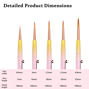 Pinceaux de peinture pour artistes de haute qualité avec logo personnalisé, pinceaux à aquarelle rétractables pour les voyages, pinceaux pour peinture acrylique et aquarelle - Product Image 6