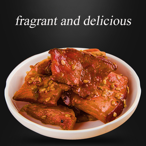 2023 Thịt lợn khô Zhushan <span class=keywords><strong>Bacon</strong></span> nuôi thả tự nhiên, giàu dinh dưỡng, tốt cho sức khỏe và ngon miệng 80g Thịt lợn khô không cay - Product Image 5