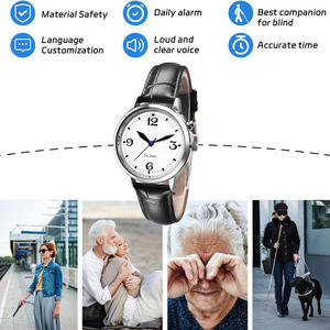 นาฬิกาพูดภาษาอังกฤษพูดเวลาวันที่หรือเวลาปลุกสำหรับผู้สูงอายุสายตาบกพร่องหรือตาบอด - Product Image 4
