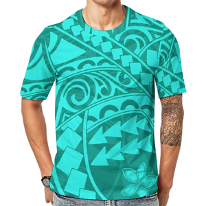Nuevas camisetas de gran oferta con camisetas personalizadas, camiseta Tribal Polinesia, camiseta de manga corta de alta calidad con cuello redondo, camiseta en blanco para hombre - Product Image 6