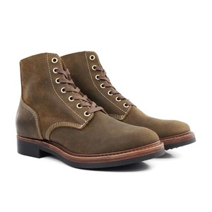 Goodyear Bottes Chukka personnalisées pour hommes Hauteur de cheville Chaussures du désert occidental Cuir de vache de qualité supérieure Doublure en cuir véritable - Product Image 2