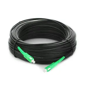 1core SC/ FC מחבר FTTH מגשר חיצוני GJYXCH זרוק כבל SM G657A סיבים אופטי זרוק תיקון כבל