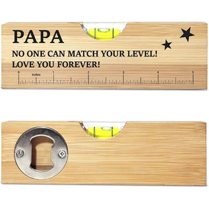 Nivel de burbuja de madera para papá, de parte de sus nietos, hija, hijo, para <span class=keywords><strong>el</strong></span> Día del Padre, cumpleaños, San Valentín, Navidad, de parte de su <span class=keywords><strong>abuelo</strong></span>, de parte de su hija, de parte de su esposa - Product Image 1