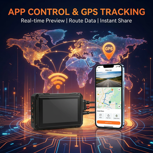 Dash Cam per Moto Brevettata, Doppia Telecamera 2K+1080P FHD, DVR per Motocicletta IP67 Impermeabile, Telecamera Anteriore e Posteriore con Snapshot a Un Tasto, WiFi Remoto - Product Image 6