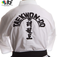 Dobok ITF Tae Kwon-Do blanc pour étudiant, uniforme de Taekwondo pour ceinture de couleur