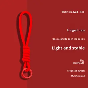 Cordon de téléphone créatif et <span class=keywords><strong>simple</strong></span>, porte-cartes, porte-<span class=keywords><strong>passe</strong></span> d'embarquement, porte-clés de sac à dos, en corde tressée colorée, à suspendre - Meilleures ventes - Product Image 5