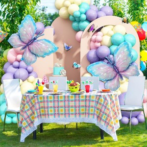 Kit de Guirnalda de Globos de Mariposa, Globos de Látex en Tonos Pastel, Arco Decorativo para Fiestas de Cumpleaños de Niñas, Decoraciones con Temática Floral de Jardín Primaveral - Product Image 4