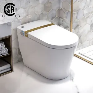 Bagno all'ingrosso One Piece Intelligent Toilet S trap toilette elettrica OEM Ceramic Smart Bidet Toilet