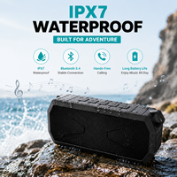 Enceinte Bluetooth étanche IPX7, portable, sans fil, pour extérieur, idéale pour les fêtes à la plage