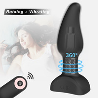 Plug anal ergonomique rotatif Elite Wave pour adultes matures, modèle Wellbeing Sanctuary proportionnel avec télécommande sans fil
