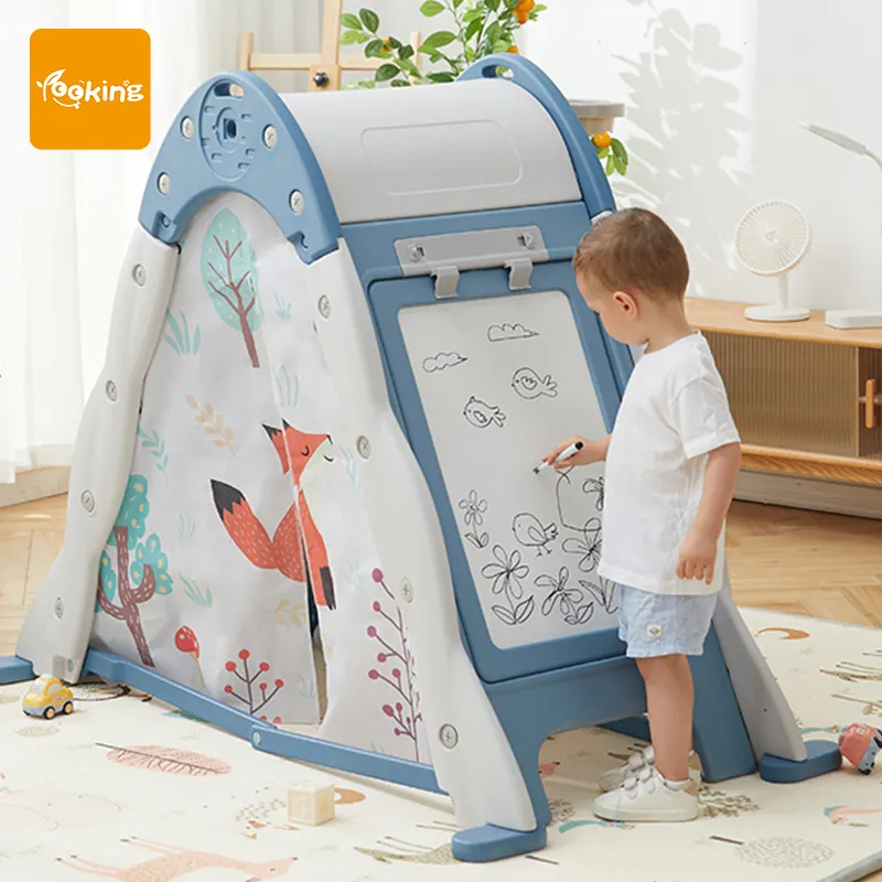 Kids Playhouse Children's Tent Indoor Boys And Girls Blocks Multifunctional Drawing Board Combination Toy Tent