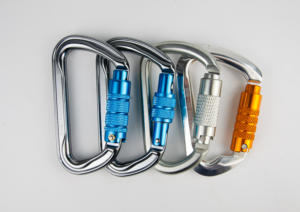 30KN คาราบิเนอร์สำหรับปีนเขาอลูมิเนียมตะขอเกี่ยวแบบสกรูสำหรับงานหนักออกแบบโลโก้ได้ตามที่ต้องการ - Product Image 5