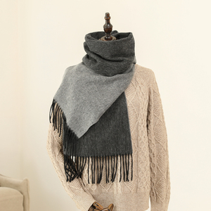 Mùa thu và mùa đông mới khăn quàng cổ hai mặt dày <span class=keywords><strong>Viscose</strong></span> khăn quàng cổ nữ Cashmere khăn choàng - Product Image 5