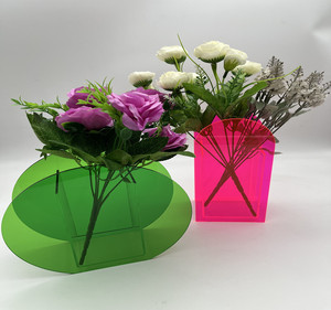 JIHONG Wholesale Acrylic <strong>Round</strong> and square Fresh Rose <strong>Box</strong> Acrylic Flower <strong>Box</strong> for Rose - Product Image 6