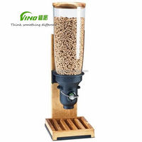 Distributeur en Bois ou Bambou de Conception Personnalisée pour Aliments Secs, Céréales ou Arachides, Idéal pour Buffets, Restaurants Self-Service ou Hôtels