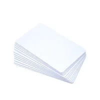 Tarjeta NFC de plástico en blanco de muestra gratis, tarjeta de tarjetas de visita NFC inteligente personalizada de 13,56 Mhz