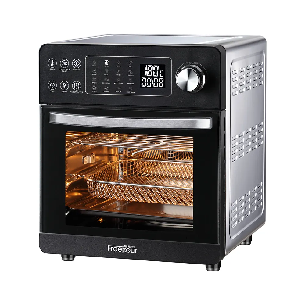 1600W 16L Mini Draagbare Home Keuken Elektrische Dek Oven Convectie Pizza Bakken Cake Brood Elektrische Lucht Friteuse Oven