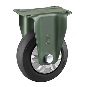 YTOP 3 Zoll Bohrloch-Befestigung Gummi-Roller mit Bremse leichte Last tpr-Radroller - Product Image 1