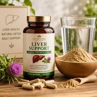 Extrait de Chardon-Marie Naturel en Poudre 80% Silimarine Qualité Alimentaire Soluble dans l'Eau Emballage en Verre et Bouteille