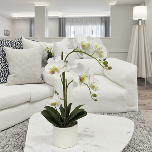 Piante di <span class=keywords><strong>Orchidea</strong></span> Artificiali in PEVA di Alta Qualità, Realistiche al Tatto, con Vaso, Fiori di <span class=keywords><strong>Orchidea</strong></span> con Vaso <span class=keywords><strong>per</strong></span> Decorazione d'Interni - Product Image 5