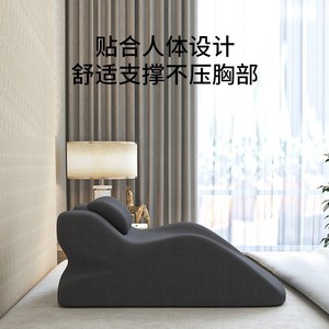 Ergonomic Couples Sleep <b>Pillow</b> Irregular Shape Polyester Cotton Solid Color For Sleeping Positioning Support - Product Image 3