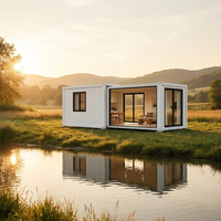 Villa mobile isolée et étanche sur mesure, maison préfabriquée compacte avec cuisine et salle de bain entièrement équipées