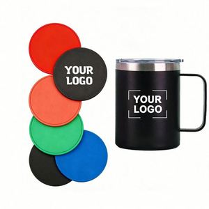Custom Logo Non-Slip Silicone <b>Drink</b> <b>Coaster</b> Wholesale Bar Hotel Coffee Restaurant Promo Business Gift Silicon <b>Coasters</b> Mat - Product Image 1