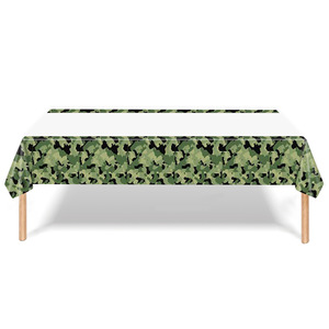 Military Camouflage Tablecloth Disposable <b>Birthday</b> Party Decoration Set For Children 5-7 Years - Product Image 1