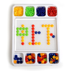 Plastic Grain Mushroom Nail <strong>Beads</strong> Intelligent 3D <strong>Puzzle</strong> <strong>Games</strong>