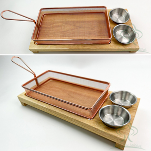 Platos de servicio de madera de primera calidad, vajilla Natural, bandeja de comedor para bocadillos, ensaladas, queso, hamburguesas, aperitivos - Product Image 3