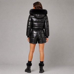Veste d'hiver populaire de luxe 2026 Canada Europe avec rembourrage en duvet d'oie et capuche en fourrure pour hommes et femmes - Product Image 6