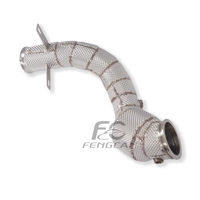Sistema de Escape con Tubo de Bajada de Acero Inoxidable SS304 para Mercedes-Benz W205 C300 2.0T, Venta al Por Mayor de Fábrica, para Mejorar el Rendimiento y la Potencia (Volante a la Derecha)