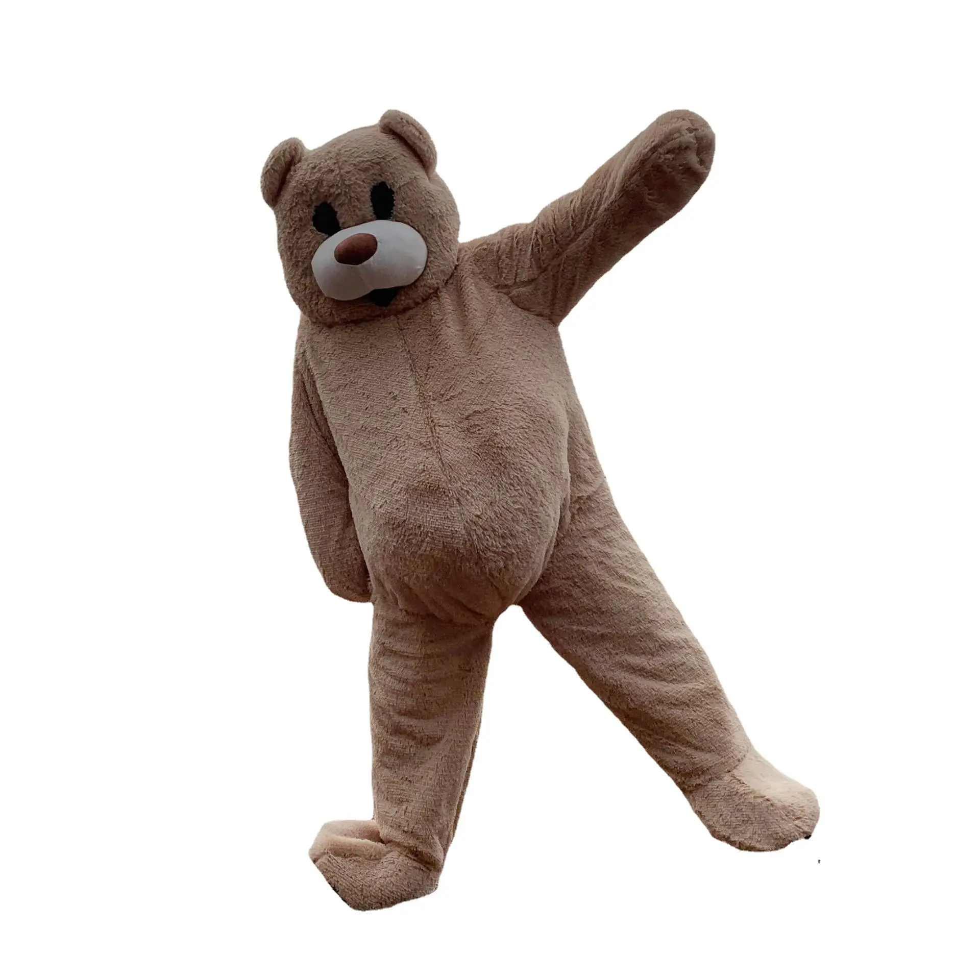 आलीशान गुड़िया शुभंकर कपड़े भालू कस्टम निर्माता शुद्ध लाल टेडी भालू नृत्य भालू