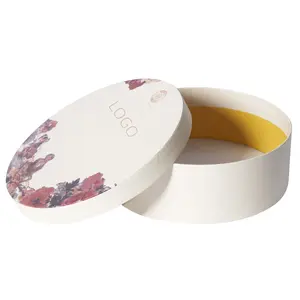 Scatola di stampa a caldo di alta qualità tubo di carta cilindrico per scatola di fiori rotonda confezione regalo fiore personalizzato