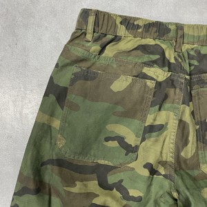 Pantalones vaqueros holgados de pierna ancha para <span class=keywords><strong>hombre</strong></span>, ajuste relajado, cintura media, lavado con arena, Camuflaje <span class=keywords><strong>roto</strong></span>, ropa de calle de Color verde militar - Product Image 3