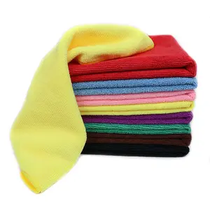 Yellow Microfiber 50 pc Microfiber Terry Car Care Cleaning Cloth 40x40 350gsm 320 gsm Microfiber Towel With Rayon For Kitchen