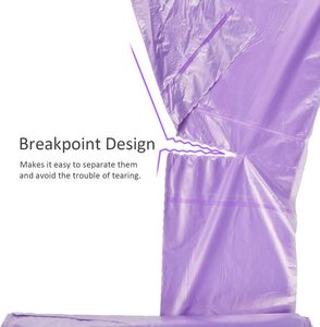 Versatile Purple Handle-Tie <b>Small</b> Trash Waste <b>Bag</b> PE Plastic for Bathroom Kitchen Picnic Office Bedroom Packaging-Versatile Use - Product Image 3