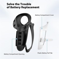 1 paire de poignées de manette en silicone pour Meta Quest 3, accessoires VR