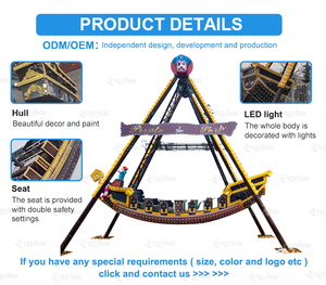 Vente chaude et excitant grand costume d'équipement d'amusement pour les adultes à la recherche d'une expérience effrayante grand <span class=keywords><strong>bateau</strong></span> <span class=keywords><strong>pirate</strong></span> à vendre - Product Image 6