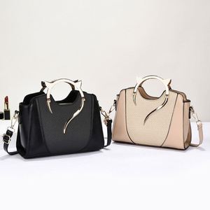 Korean Style Plain Color Crossbody Sling Bags Durable PU Leather Handbag for Lady - Product Image 6