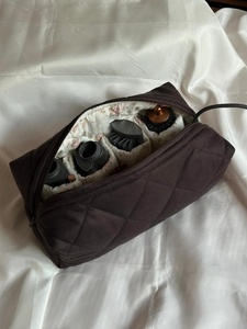 Sac à cosmétiques/trousse à <span class=keywords><strong>maquillage</strong></span> matelassé en coton doux et moelleux, best-seller, élégant, <span class=keywords><strong>kit</strong></span> d'accessoires de coiffure/étui de rangement - Product Image 3