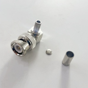Giá rẻ nhất CCTV 50ohm BNC Nam góc bên phải uốn RF Kết nối đồng trục cho RG58 rg141 Cáp - Product Image 6