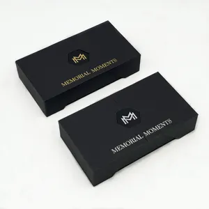 Kundenspezifische luxuriöse offene Papierverpackung mit Doppeltür magnetischer Kredit-/Visitenkartenschachtel mit Logo Verpackung Kreditkarte