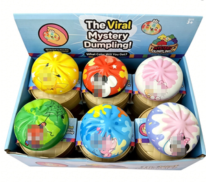 Dumpling Silicone Squishy Mystery Box Viral Toy Bao Bun Squeeze Stress Relief Fidget Toys Portable Holiday Birthday Gifts - Product Image 1