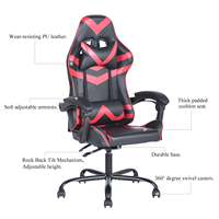 Chaise de bureau ergonomique de jeu moderne Marvel, chaise de jeu inclinable Razer pour joueur avec appui-tête lombaire