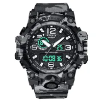 Watch Watches Zoy-y 1606 Customization Men's LED Digital Quartz Watch Men Luxury Military Waterproof Sport Luminous Dual Display Watches