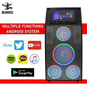 Chất lượng cao màu xanh răng loa không dây <span class=keywords><strong>Wifi</strong></span> Chuyên Nghiệp karaoke loa 15 inch Super Bass woofer hỗ trợ âm nhạc - Product Image 5