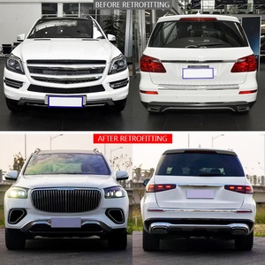 ชุดแต่งกันชนหน้า-หลังแบบไม่ต้องทำลายโครงสร้าง สำหรับรถเบนซ์ GL Class รุ่น GL166 ปี 2012-2019 อัพเกรดเป็นรุ่น GLS167 ปี 2024 - Product Image 2